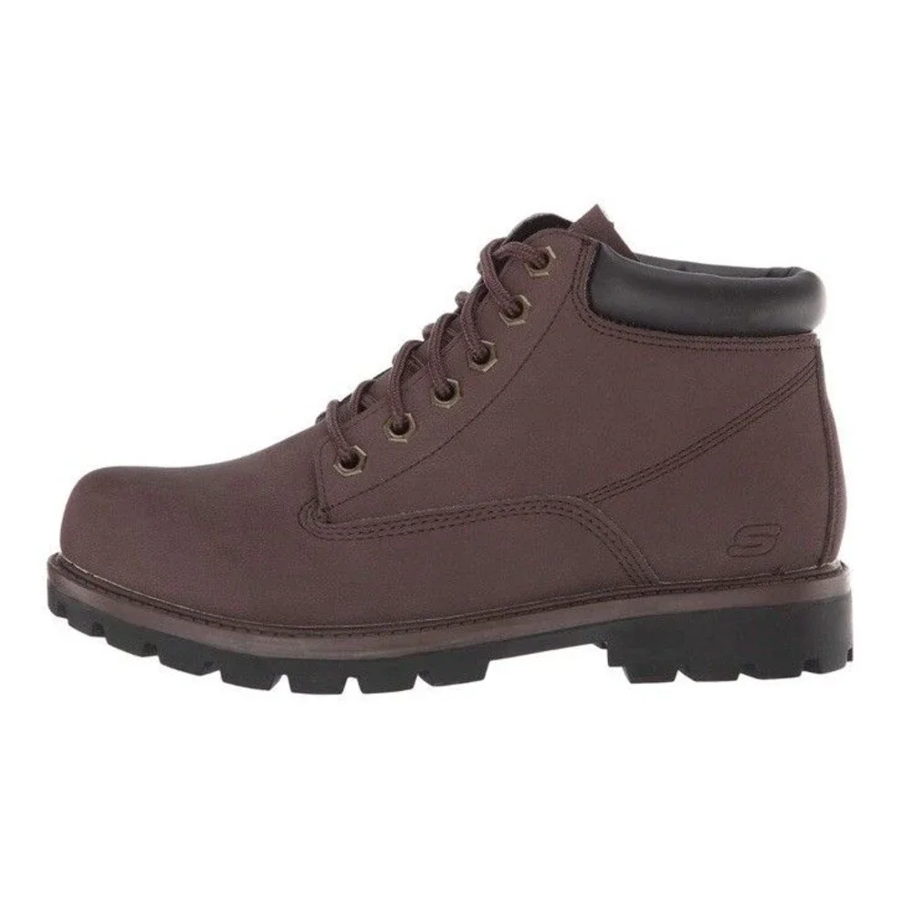 Skechers Boots Men's Size 10 Chocolate Brown Toric Amado Lug Sole Streetwear Y2K